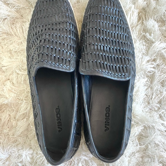 VINCE Stafford woven leather sneaker - Picture 2 of 7